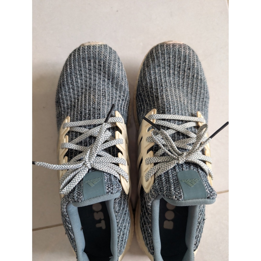 Adidas UltraBoost 4.0 Mens Grey Cream Running Shoes CM8272 Primeknit Sneaker - Picture 8 of 11